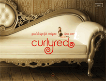 Tablet Screenshot of curlyred.com